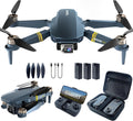CHUBORY Foldable GPS Drone — Brushless Motor, HD Camera, 3 Batteries, Carry Case
