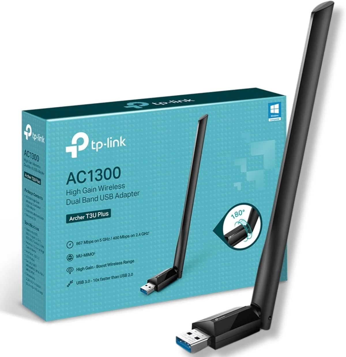 TP-Link Archer T3U Plus AC1300 USB WiFi Dongle