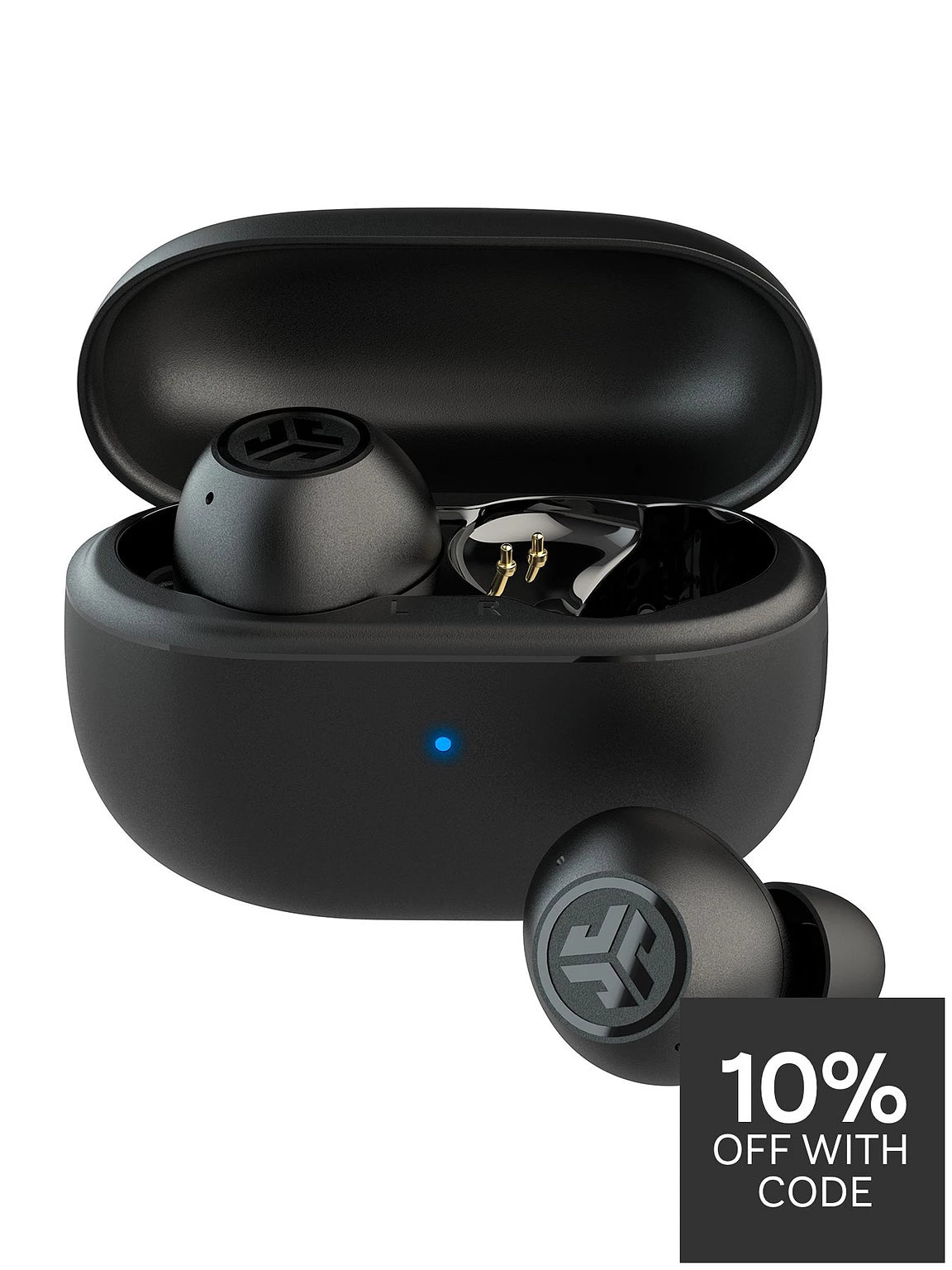 JLab Go Air Pop True Wireless Earbuds, Bluetooth, Black