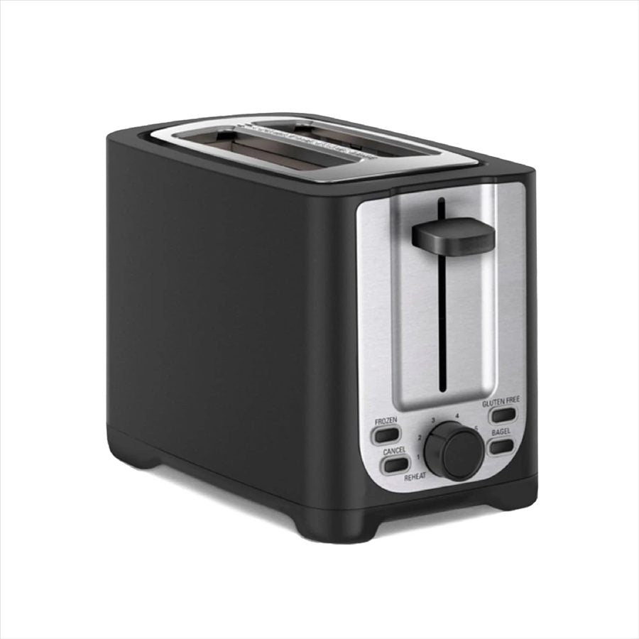 BELLA 2-Slice Slim Toaster, Removable Crumb Tray, Stainless Steel