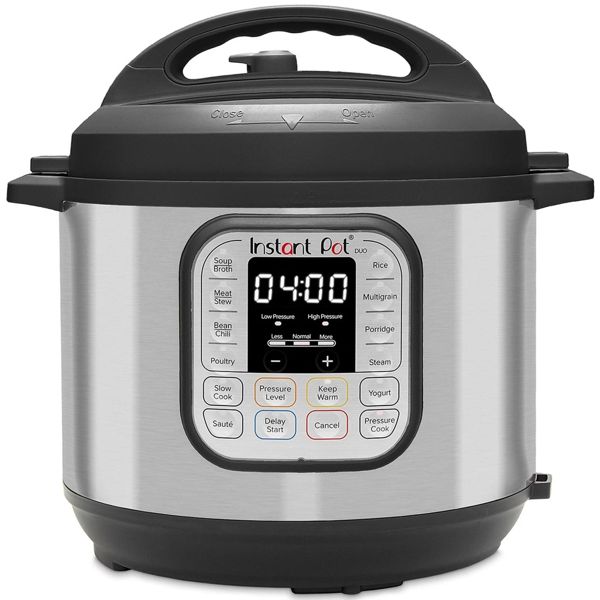 Instant Pot Duo 7-in-1 Electric Pressure Cooker, Stainless Steel, 6 Qt