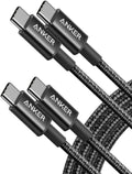 Anker USB-C Charger Cable, Braided, 2-Pack, 3ft (0.9m)