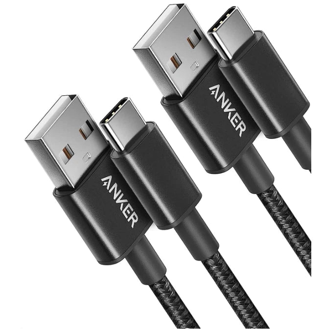 Anker USB-C Charger Cable, 2-Pack, for MacBook & Samsung
